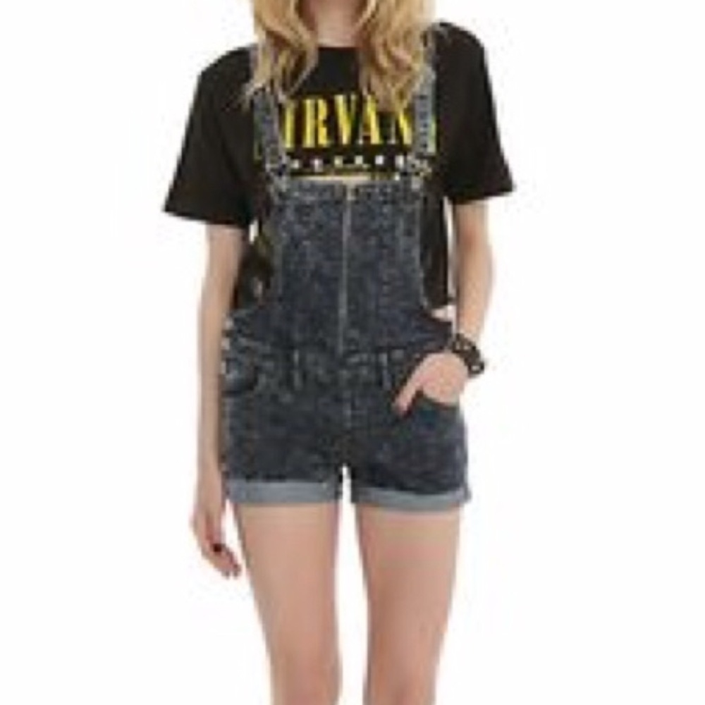Denim Shorts Overalls